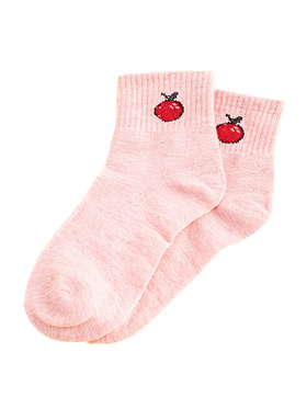 Detské ponožky  ružové jablko