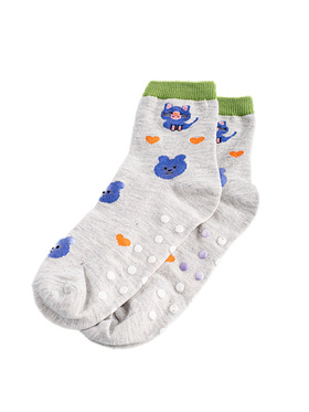 Protišmykové detské ponožky  šedé medvedík
