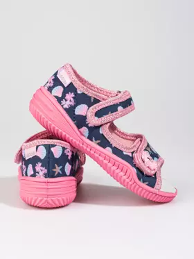 Ružové papuče Arielka Viggami pre dievčatá